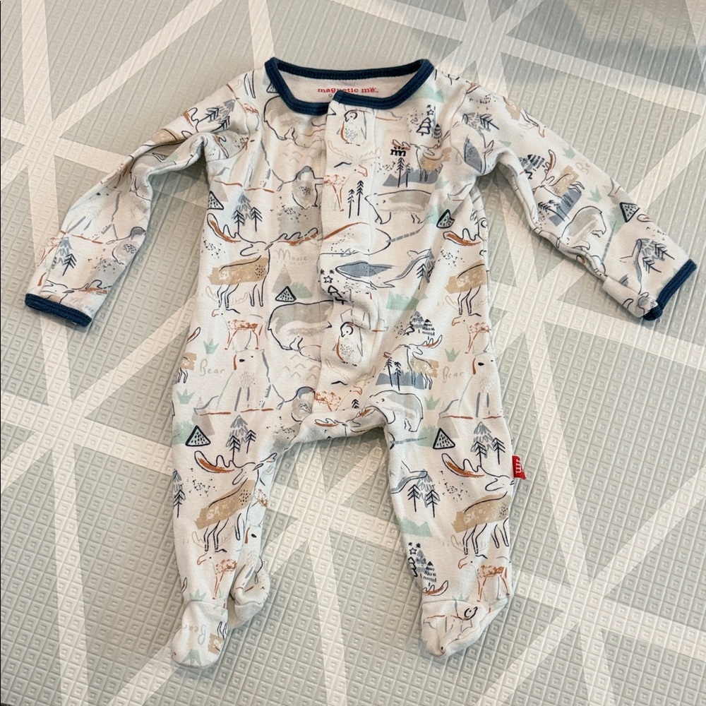 Magnetic Me Organic Cotton Footie 0-3 Months
